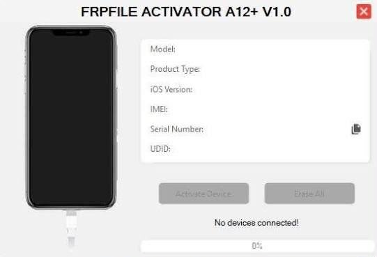 FRPFILE Ramdisk for A12  Bypass Passcode, Read Owner, Hardware Info, Hidden Account